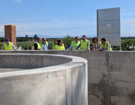 La depuradora de Zurbarán avanza en su construcción para entrar en funcionamiento este mismo año